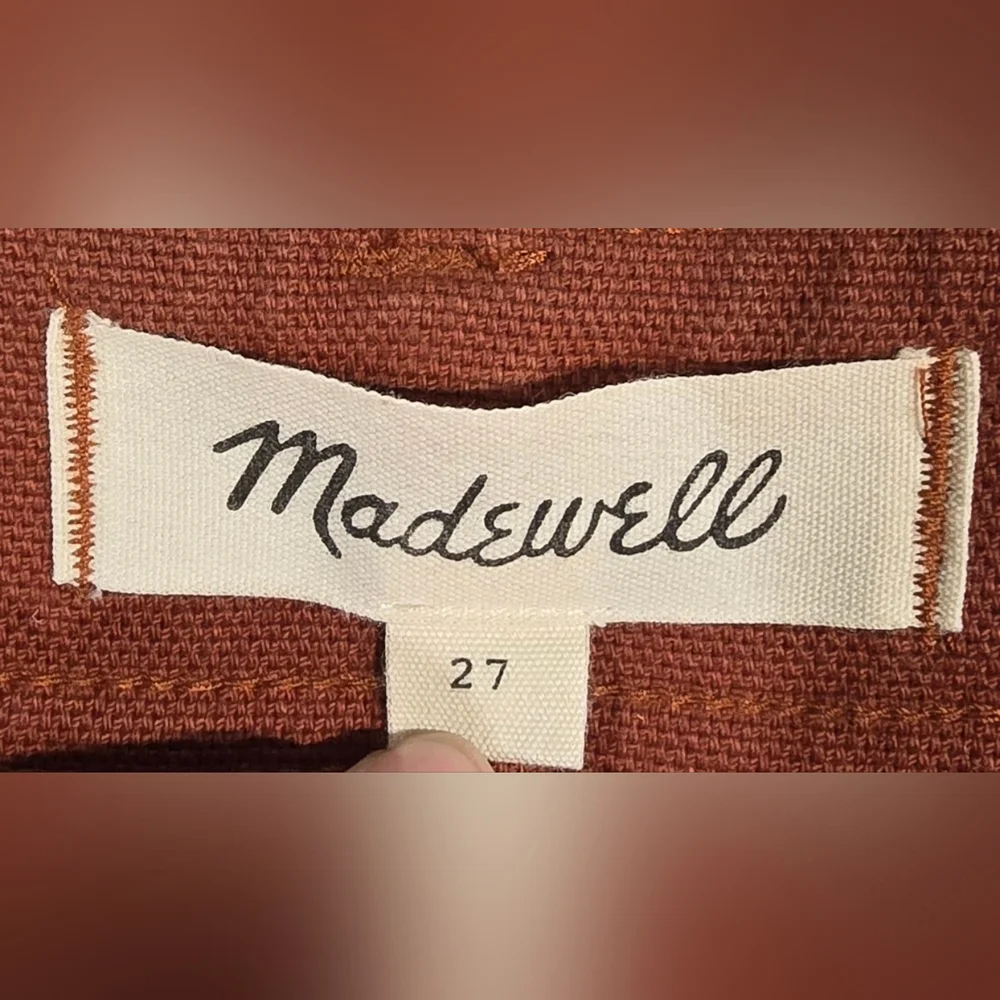 Madewell High Waisted Utility Wide Leg Cropped Jeans Size 27 - Picture 7 of 10